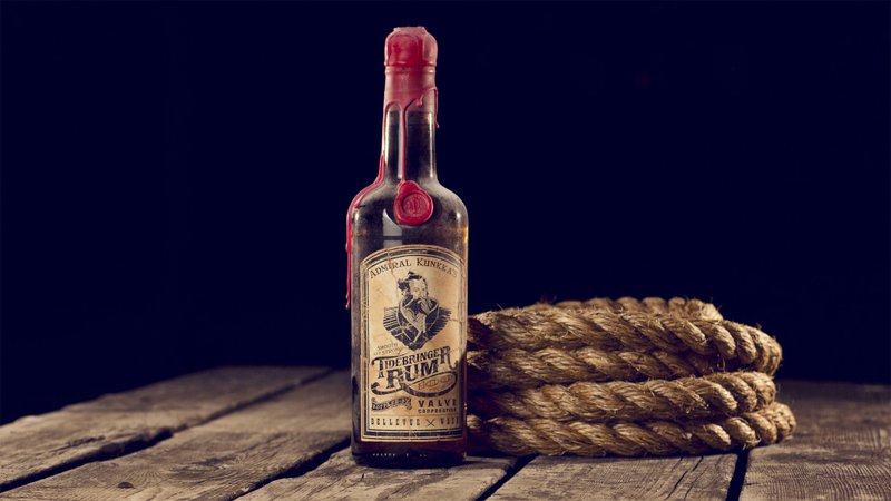 Illustration for article titled If Valve Made Bottles of Rum, They'd Hopefully Look This Cool